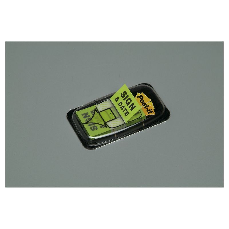Post-it Arrow Message 1" Page Flags "Sign and Date" Green 2 50-Flag Dispensers/Pack 680SD2, 3 of 4