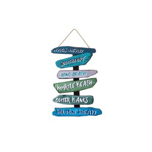 Beachcombers Gulf Sign Mini Wall Hanging - 1 of 2