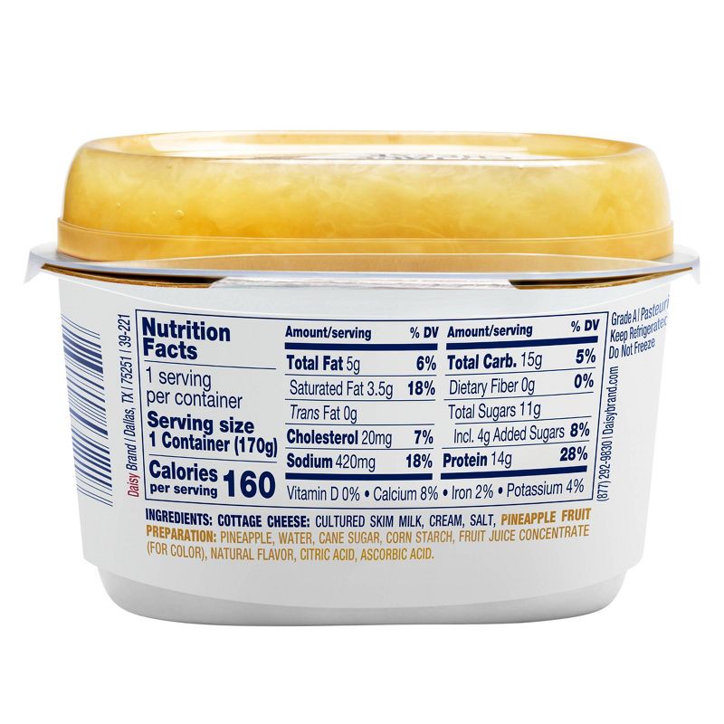 Daisy Cottage Cheese with Pineapple - 6oz, 3 of 7