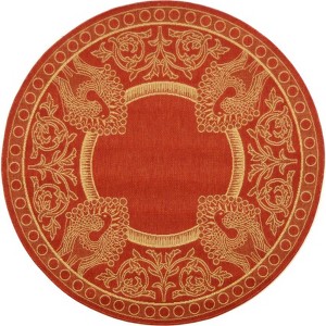 Courtyard CY2965 UV & Stain Resistant Non-Shedding Power Loomed Indoor/Outdoor Rugs - Safavieh - 1 of 4