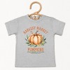 The Juniper Shop Harvest Market Pumpkins Local Organic Toddler Short Sleeve Tee - 5T - Heather Grey - 2 of 4