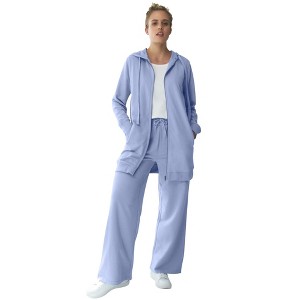 ellos Plus Size Wide Leg French Terry Sweatpant - 1 of 4