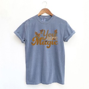 Simply Sage Market Women's Boho You Are Magic Short Sleeve Garment Dyed Tee - 1 of 4