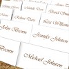 Hamilco Blank Tent Name Place Table Cards 3 1/2" x 2" Folded Card Stock - White Cardstock Paper 80lb Cover - 100 Pack - 3 of 4