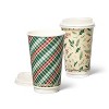 Holiday Disposable Drinkware Hot Cup - Red Green - 16oz/8ct - Up & Up™ :  Target