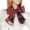 Slickblue Purple Paisley & Stripes Silk Scarf for Women – Soft, Lightweight Shawl, Stylish Fashion Accessory, 2 Sizes - 2 of 3