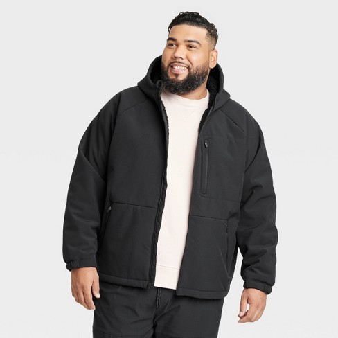 Men's Big High Pile Fleece Jacket - All In Motion™ Black 3xl : Target