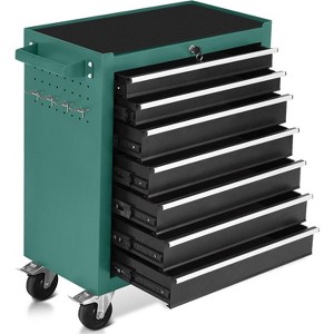 7-Drawer Rolling Tool Chest with Wheels, Tool Cabinet on Wheels, Tool Cart with Key Lock, Tool Storage Organizer for Garage & Repair Shop - 1 of 4
