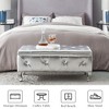 CAVINAS Bed Bench with Storage, Bed Storage Bench with Cushions, Entryway Bench with Crystal Buttons for Bedroom, Entrance - 4 of 4