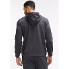 Peloton Men's Waffle Full Zip Hoodie, Slate - 3 of 4