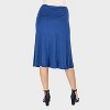 24seven Comfort Aapparel Maternity Elastic Waist A Line Knee Length Skirt - 3 of 4