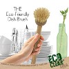 Lola Products Eco Clean Bamboo Dish Brush, Multi Purpose, Sustainable Ergonomic Renewable Bamboo Handle, Fibers are Recycled Soda/Water Bottles - 6 CT - 2 of 4