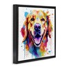 Stupell Industries Happy Dog Paint Drip, 18" x 18" - 3 of 4