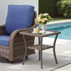 Buenhomino Outdoor Swivel Rocker Chairs, 3 Piece Wicker Patio Set with Thick Cushion and Side Table, Rattan Patio Swivel Rocking Chairs for Porch - 4 of 4