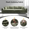 KTMBDW 102.4" Sofa Couch, Comfy Couches for Living Room, Plush Corduroy Sofas for Living Room, Tool-Free Setup Deep Seat Sofa - 4 of 4