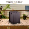 Propane Tank Cover Table, 20 Lbs Propane Tank Storage Box with Top Opening and Side Handles, Versatile Side Table for Garden Patio - 3 of 4