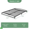 Low Bed Frame Full Size - 6 Inch Heavy Duty Metal Platform Mattress Foundation No Box Spring Needed  Noise-Free - 2 of 4