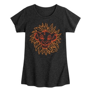 Girls' - Disney - The Lion King Fitted Short Sleeve Graphic T-Shirt - 1 of 4