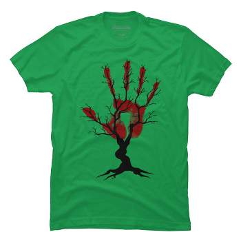 Men's Design By Humans Halloween Tree By aisenArt T-Shirt