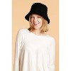 Hadley Wren Corduroy Reversible Buckt Hat - Black - 4 of 4
