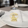 Unique Bargains Napkin Rings Rabbit Stainless Steel 1 Pc - 3 of 3