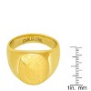 Steeltime Men's 18k gold plated stainless steel Lady of Guadalupe ring - 3 of 4