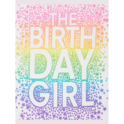 The Children's Place Girls Birthday Short Sleeve Rainbow 'The Birthday Girl' Graphic Tee White M (7/8) — фото 2