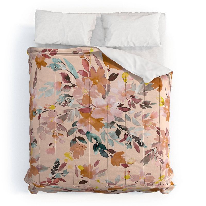 Ninola Design Summer Moroccan Floral 100% Cotton Comforter Set - Deny Designs, 1 of 6
