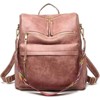 MaseiKar Women Backpack Purse Fashion Leather Designer Ladies Convertible School College Shoulder Bags with Colorful Strap - 4 of 4