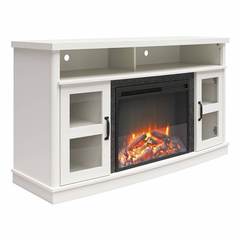 Knox Bay Fireplace Console with Glass Doors TV for TVs up to 60" - Room & Joy, 5 of 10