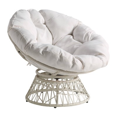 Papasan Chair White OSP Home Furnishings