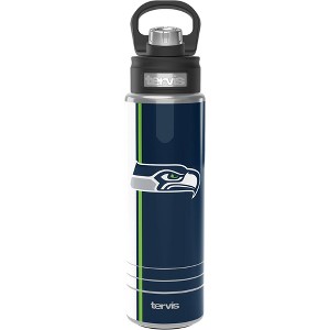 NFL Seattle Seahawks Final Score Stainless Steel Wide Mouth Water Bottle - 24oz: BPA-Free, Leakproof, Portable Drinkware - 1 of 3