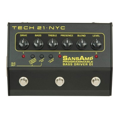 Tech 21 Sansamp Programmable Bass Driver Di Pedal : Target