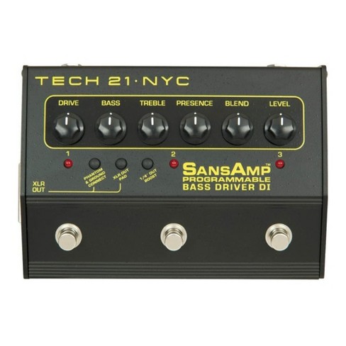 Tech 21 SansAmp Programmable Bass Driver DI Pedal