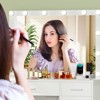 USIKEY Makeup Vanity with 12 Lights, Vanity Desk with Power Outlet, 5 Drawers, Dressing Vanity Table with Stool for Bedroom - 2 of 4