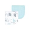 Luvable Friends Unisex Baby Cotton Rich Washcloths, Boy Basic Elephant, One Size - 3 of 4