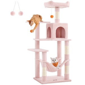 Feandrea 44.1'' /56.3" Cat Tree Tower for Indoor Cats ,Multi-Level Cat Condo Cat Furniture with Scratching Posts - 1 of 4