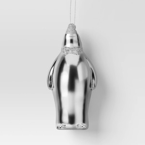 Christmas Penguin Ornament Silver - Wondershop™ - 1 of 3