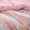 Gulches 3 Piece Twin/Twin XL Metallic Printed Plush Comforter Set with Throw Pillow - 2 of 4