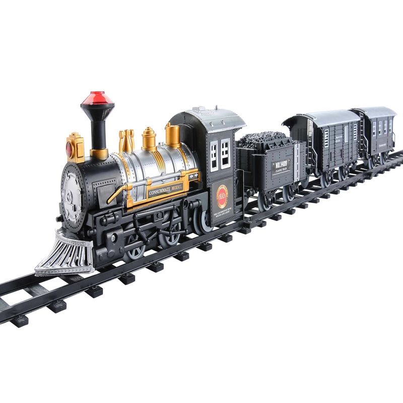 Northlight 14-Piece Consumate Model Battery Operated Lighted and Animated Classic Train Set with Sound, 1 of 5