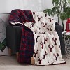 50"x60" Printed Velvet Reversible Throw Blanket - Mantolok - image 3 of 4