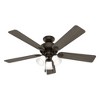 Hunter 52" Swanson Lighted Ceiling Fan New Bronze Finish with 5 Blades in American Walnut/Greyed Walnut - 3 of 4