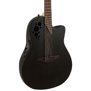 Ovation 1778TX-5-G Pro Series Elite TX Deep Contour Acoustic-Electric Guitar Textured Black - 1 of 4