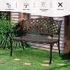 Karl Home | 40.5-Inch Bronze-Colored Cast Aluminum Outdoor Bench - 4 of 4
