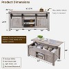 SinCiDo Lift Top Coffee Table, Farmhouse 48" Center Table w/ Lifting Platform, Hidden Storage Room, Adjustable Partition, & Arched Sliding Door - 3 of 4