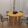 Royal Hampton Dining Table, 48 Inch Round Top, Mango Wood, 4 Column Pillar Legs - - 3 of 4