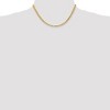 Black Bow Jewelry 4.5mm, 14k Yellow Gold, Diamond Cut Solid Rope Chain Necklace - 2 of 4