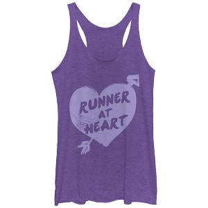 Women's CHIN UP Runner at Heart Racerback Tank Top - 1 of 3