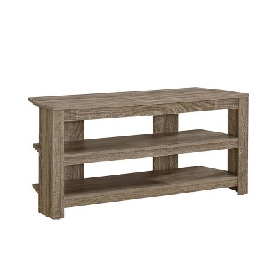 GlasFlength TV Stands and Consoles TV Console Table TV Center TV Stand with Open Storage Shelves for Living Room, Beige, 42"*15.5"*19.75"