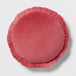 Round Velvet Decorative Throw Pillow - Threshold™